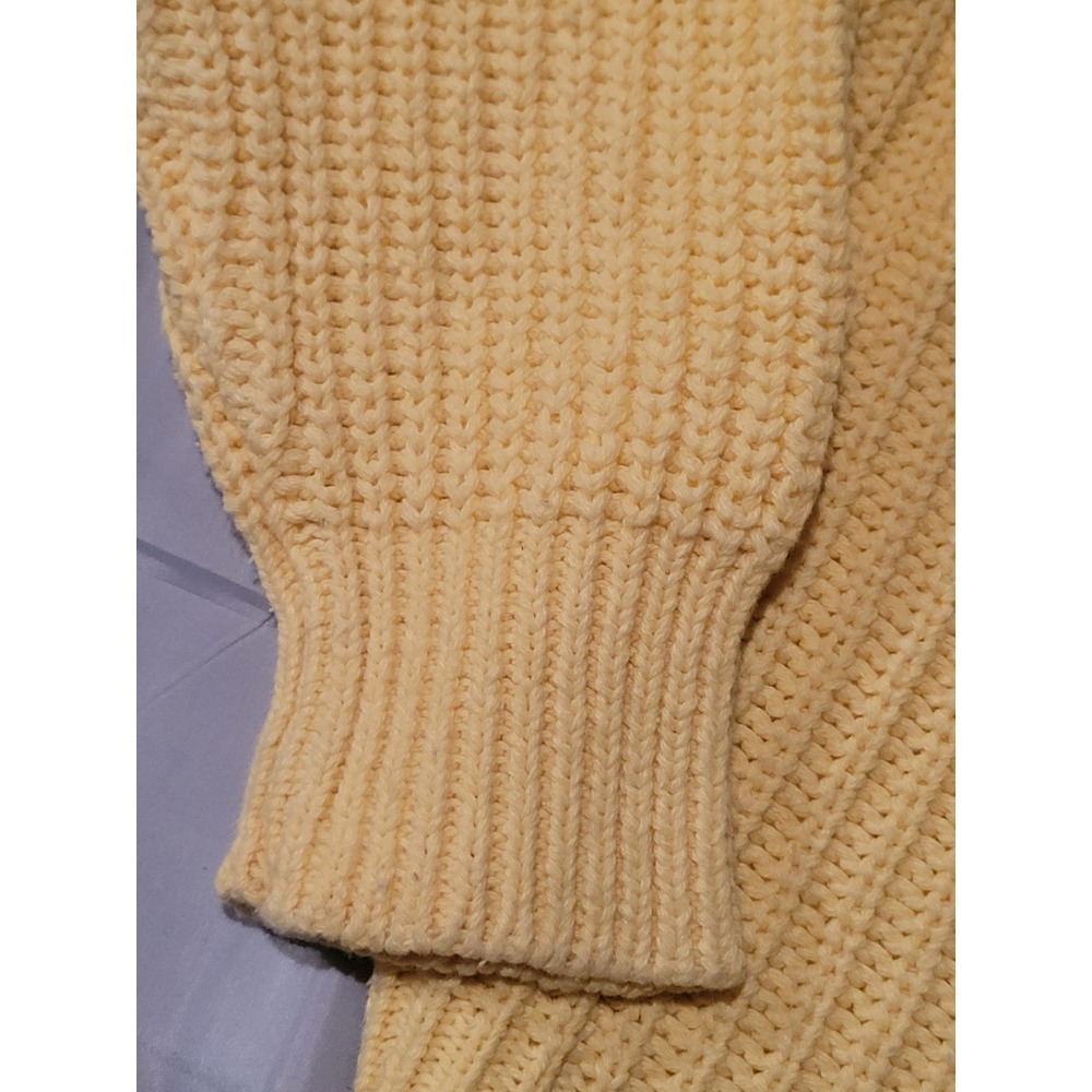 Woolich 9222 Mens Large Yellow Mist Sweater Ramie Cotton‎ Wpl6635 - Picture 4 of 6